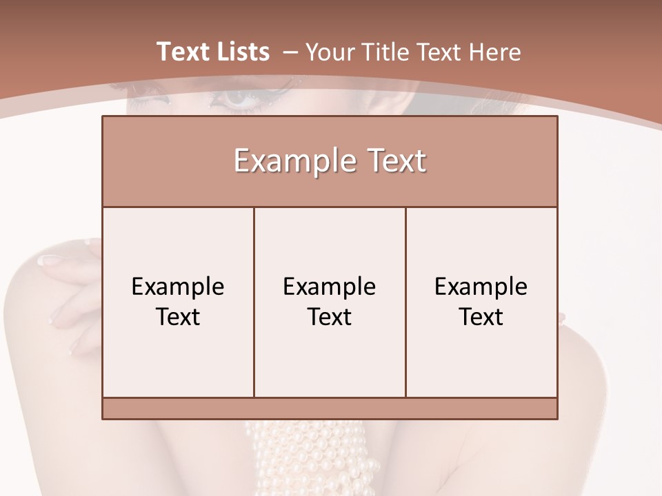 Young One Female PowerPoint Template