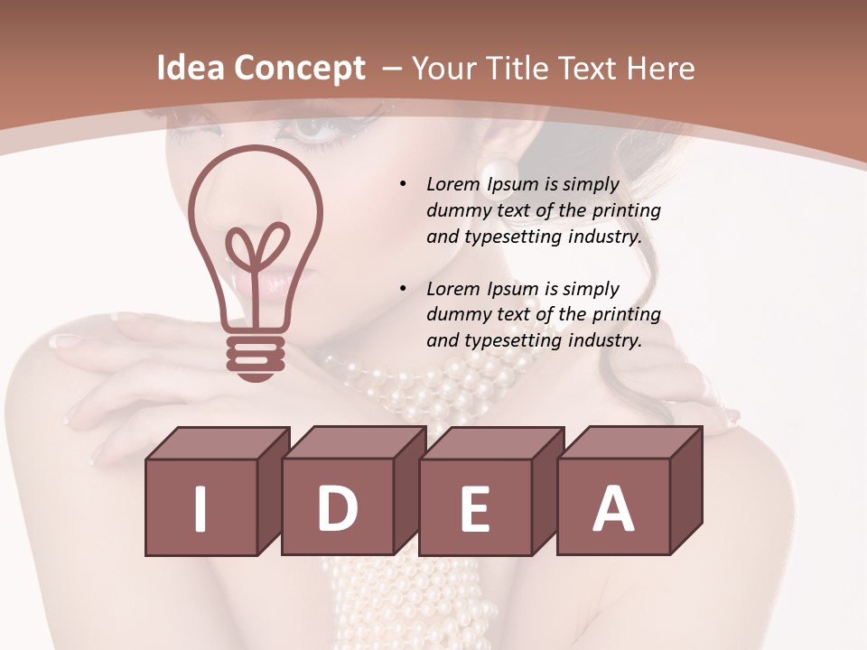 Young One Female PowerPoint Template