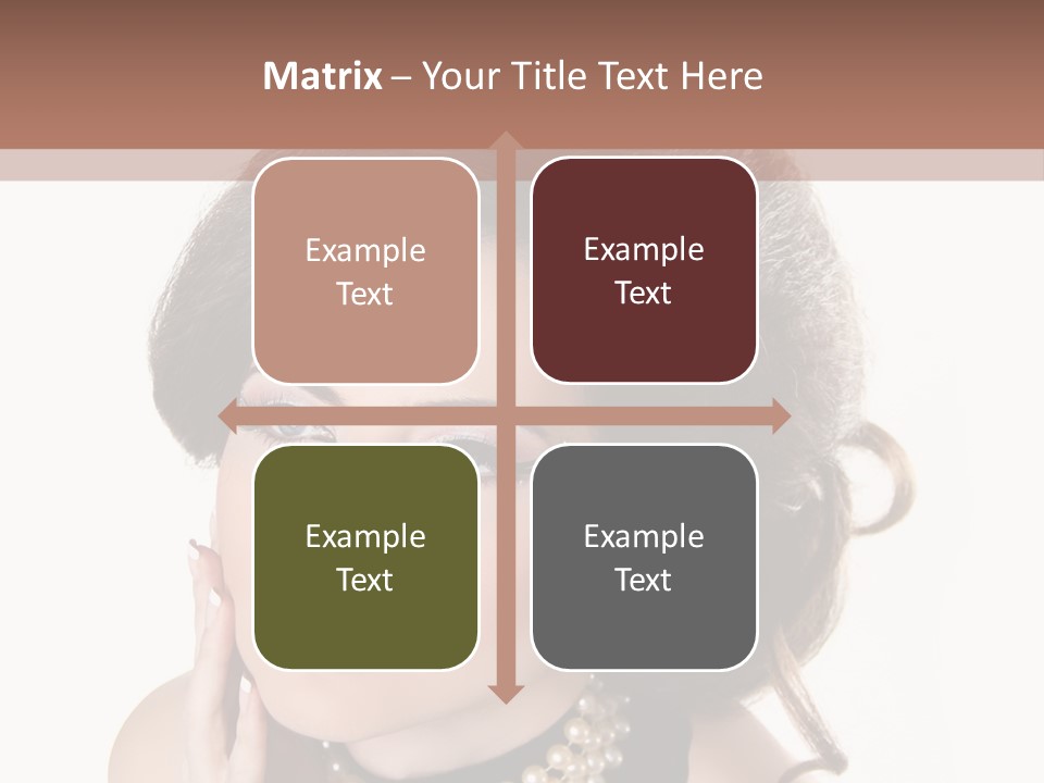 Model Hair Lipstick PowerPoint Template