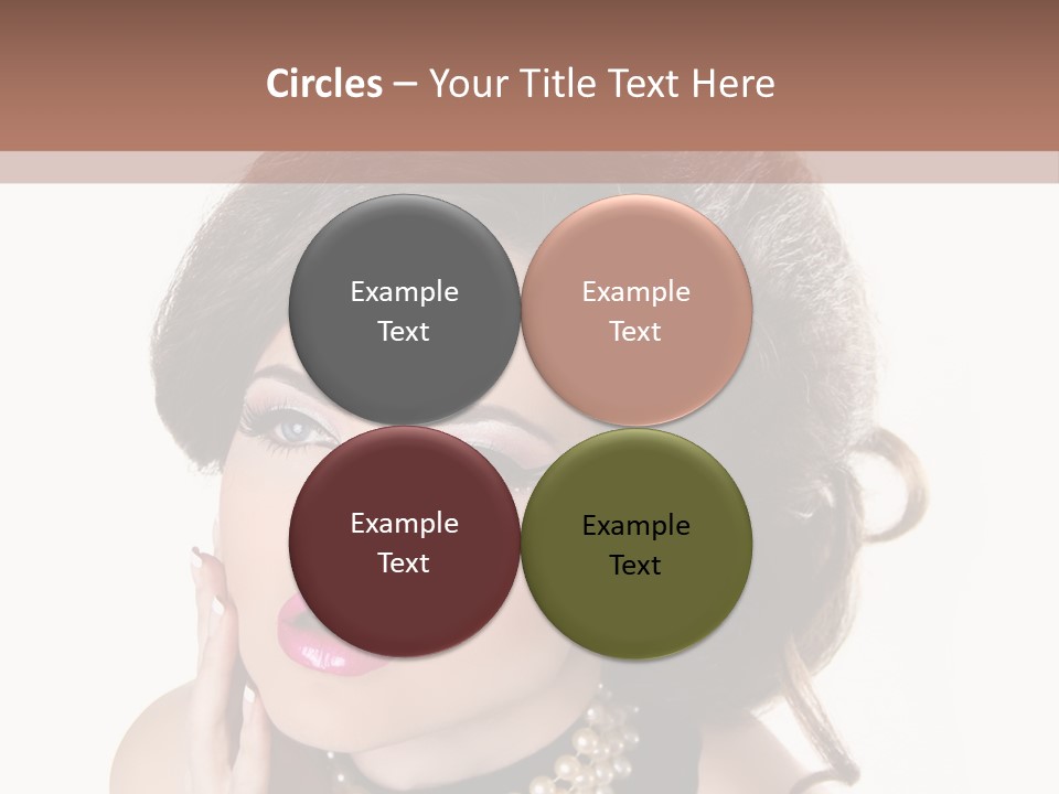 Model Hair Lipstick PowerPoint Template