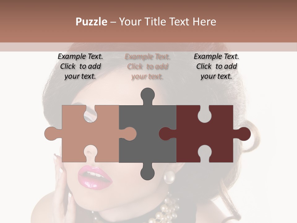 Model Hair Lipstick PowerPoint Template