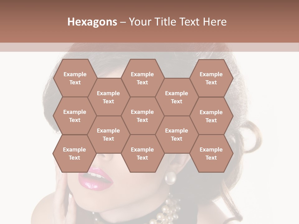 Model Hair Lipstick PowerPoint Template