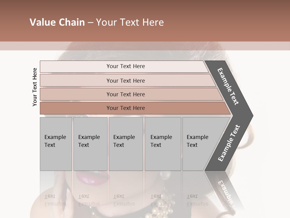 Model Hair Lipstick PowerPoint Template