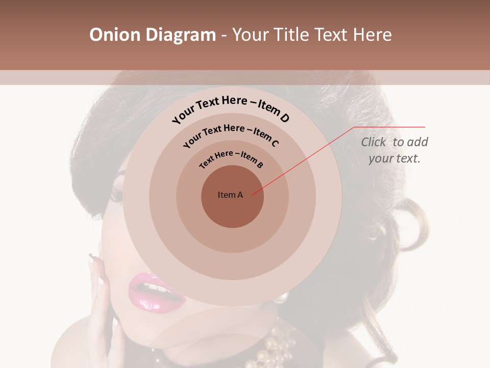 Model Hair Lipstick PowerPoint Template