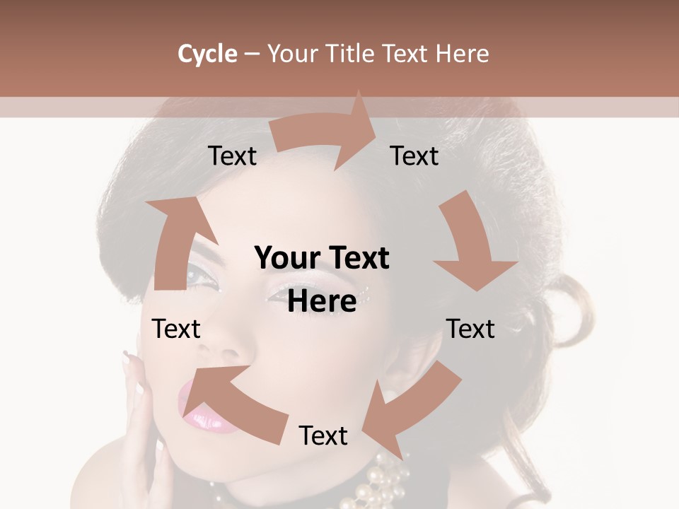 Model Hair Lipstick PowerPoint Template