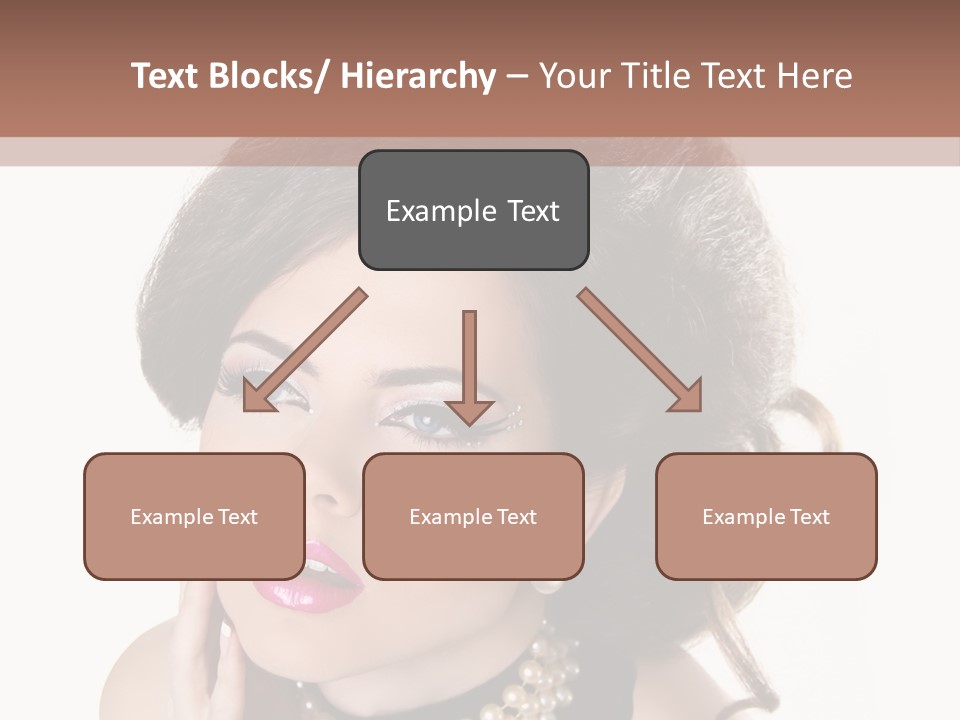 Model Hair Lipstick PowerPoint Template