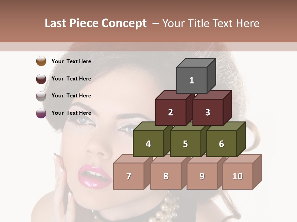 Model Hair Lipstick PowerPoint Template