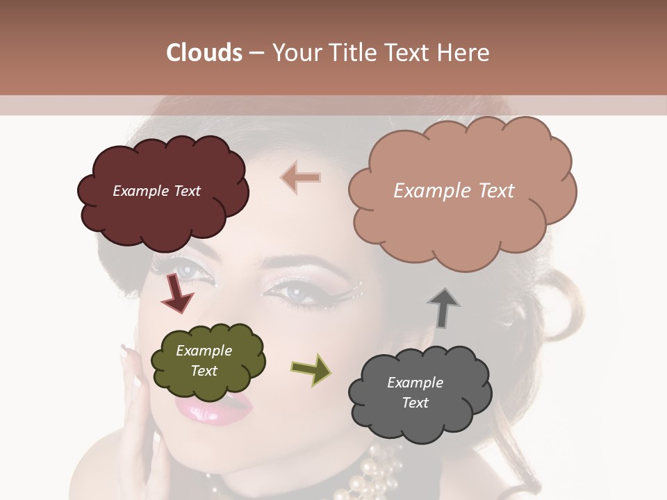 Model Hair Lipstick PowerPoint Template