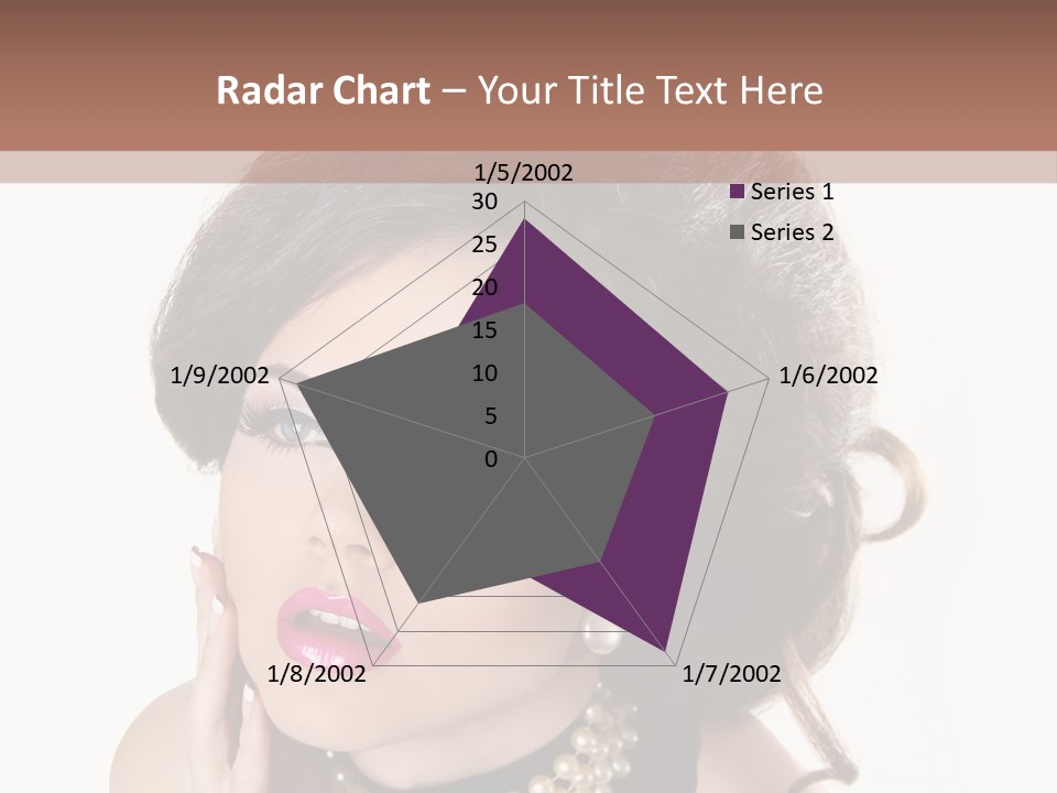 Model Hair Lipstick PowerPoint Template