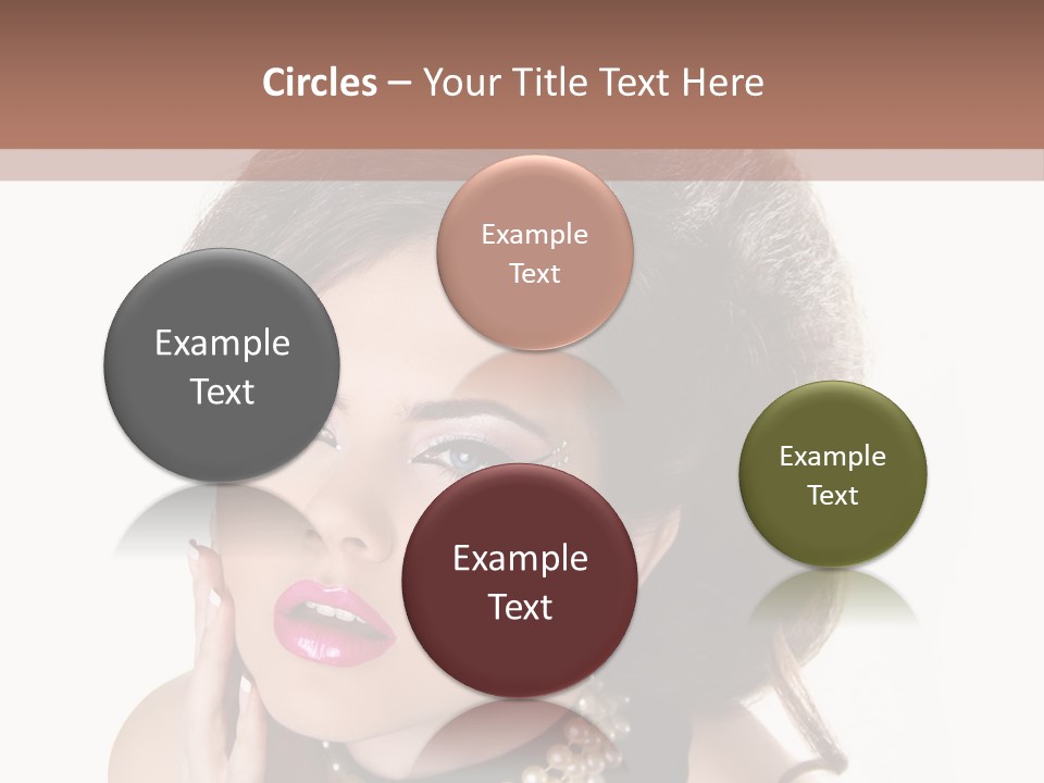 Model Hair Lipstick PowerPoint Template