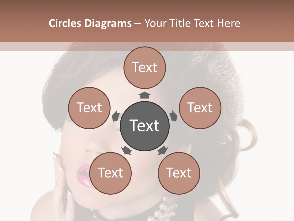 Model Hair Lipstick PowerPoint Template