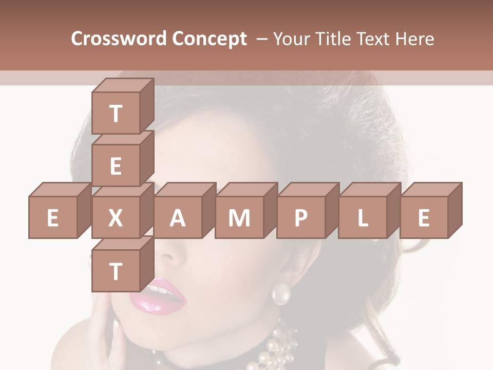 Model Hair Lipstick PowerPoint Template