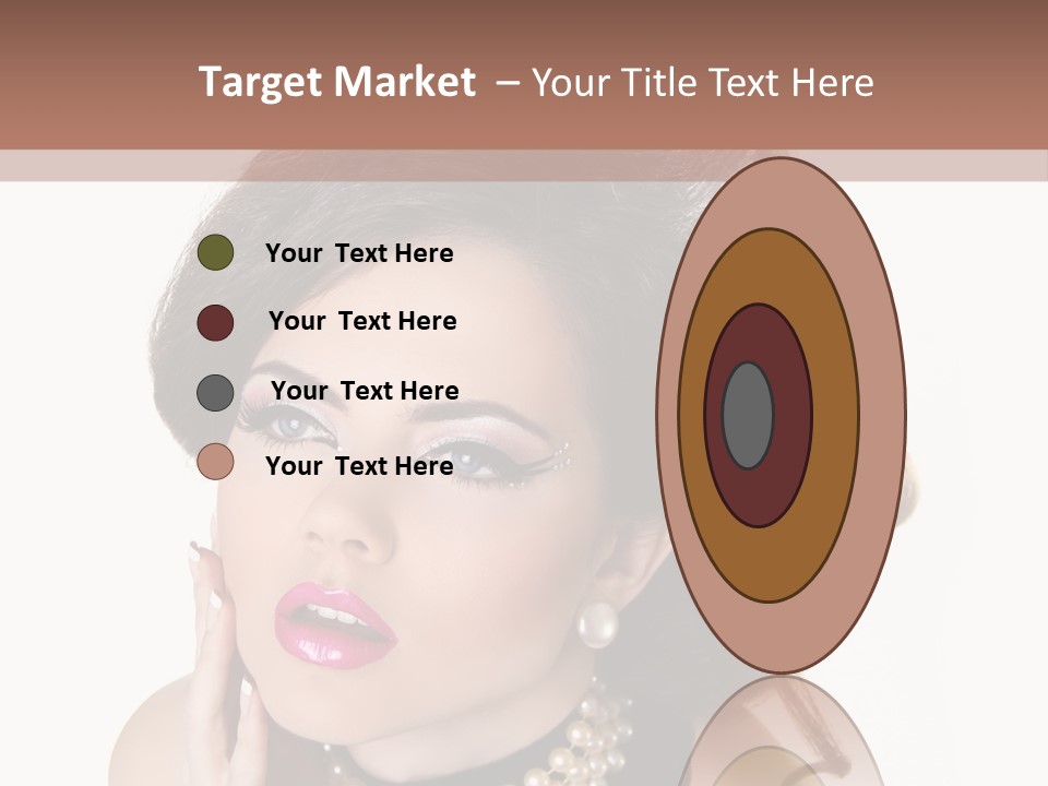 Model Hair Lipstick PowerPoint Template