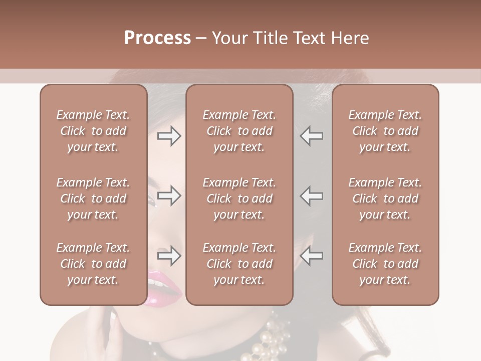 Model Hair Lipstick PowerPoint Template