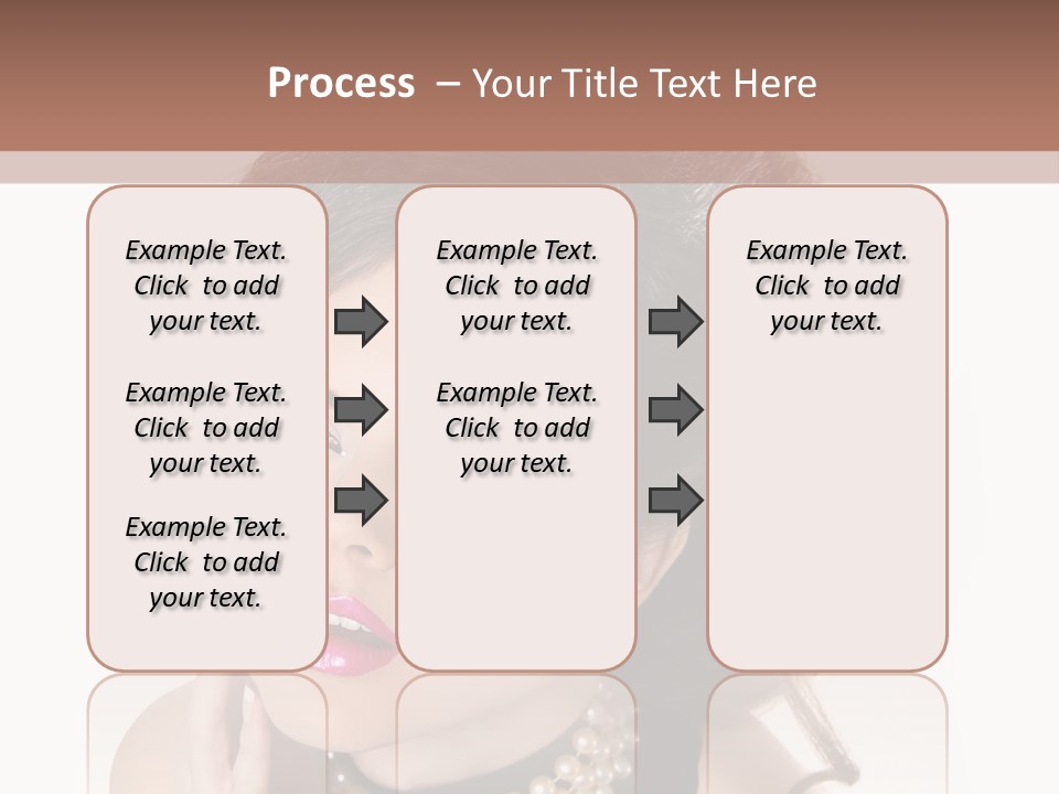 Model Hair Lipstick PowerPoint Template