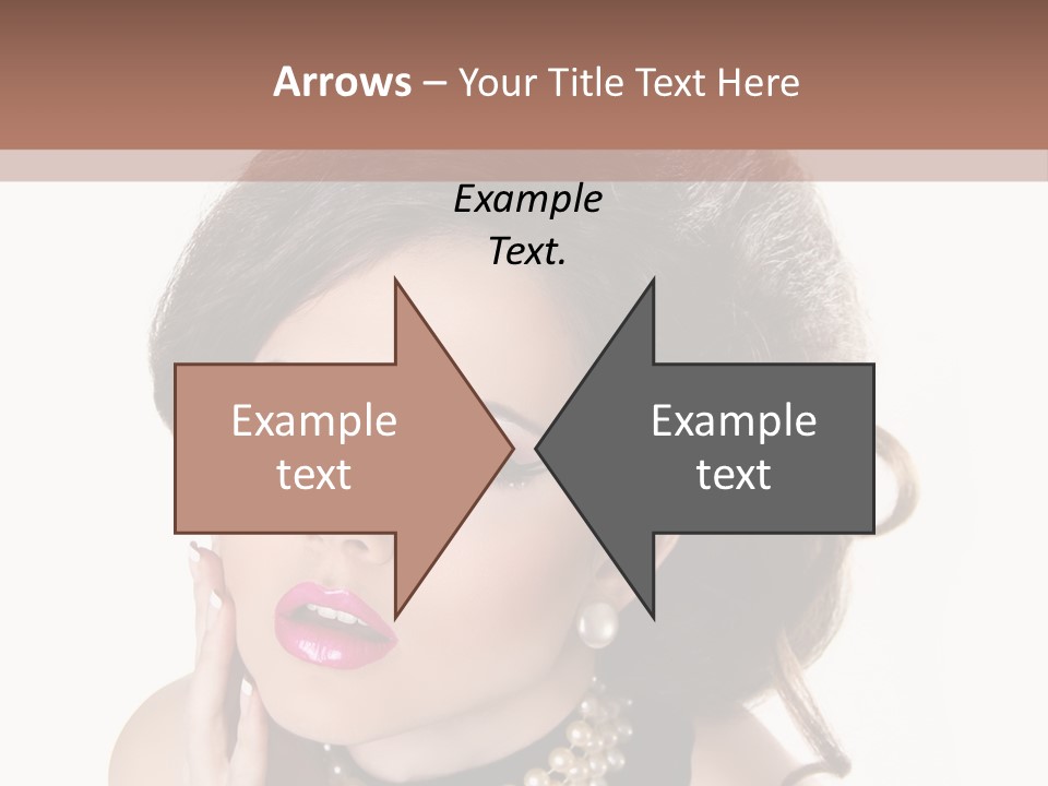 Model Hair Lipstick PowerPoint Template