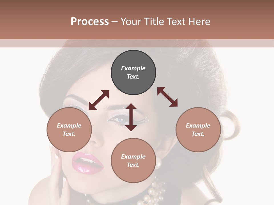 Model Hair Lipstick PowerPoint Template