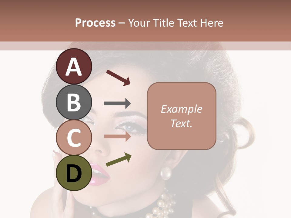 Model Hair Lipstick PowerPoint Template