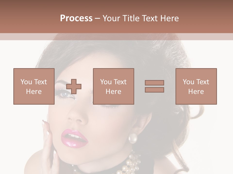 Model Hair Lipstick PowerPoint Template