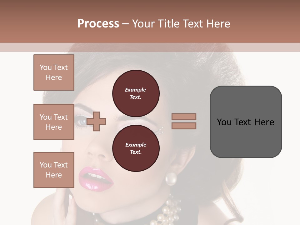 Model Hair Lipstick PowerPoint Template