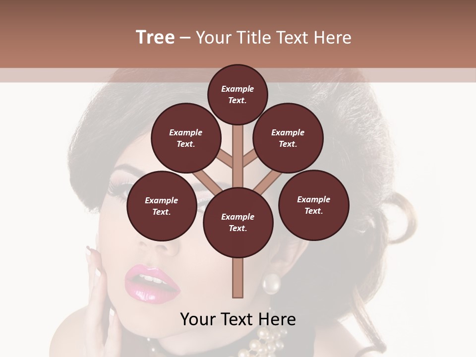 Model Hair Lipstick PowerPoint Template
