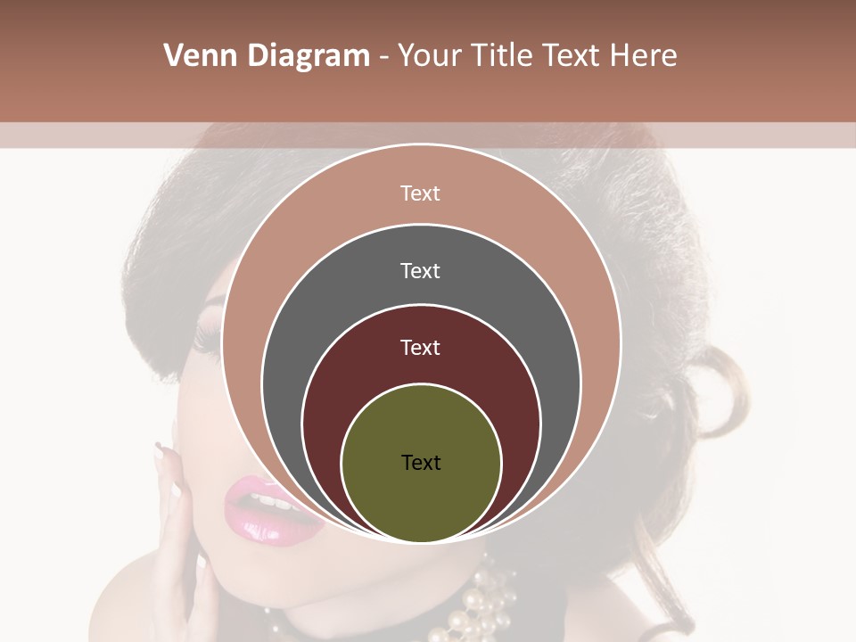 Model Hair Lipstick PowerPoint Template