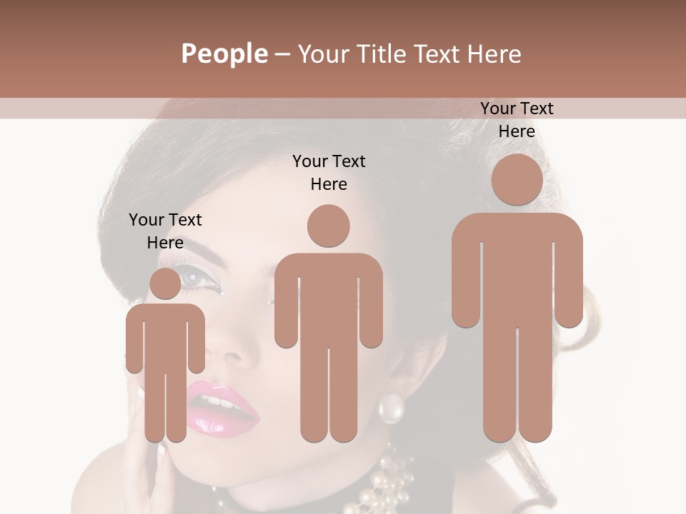 Model Hair Lipstick PowerPoint Template