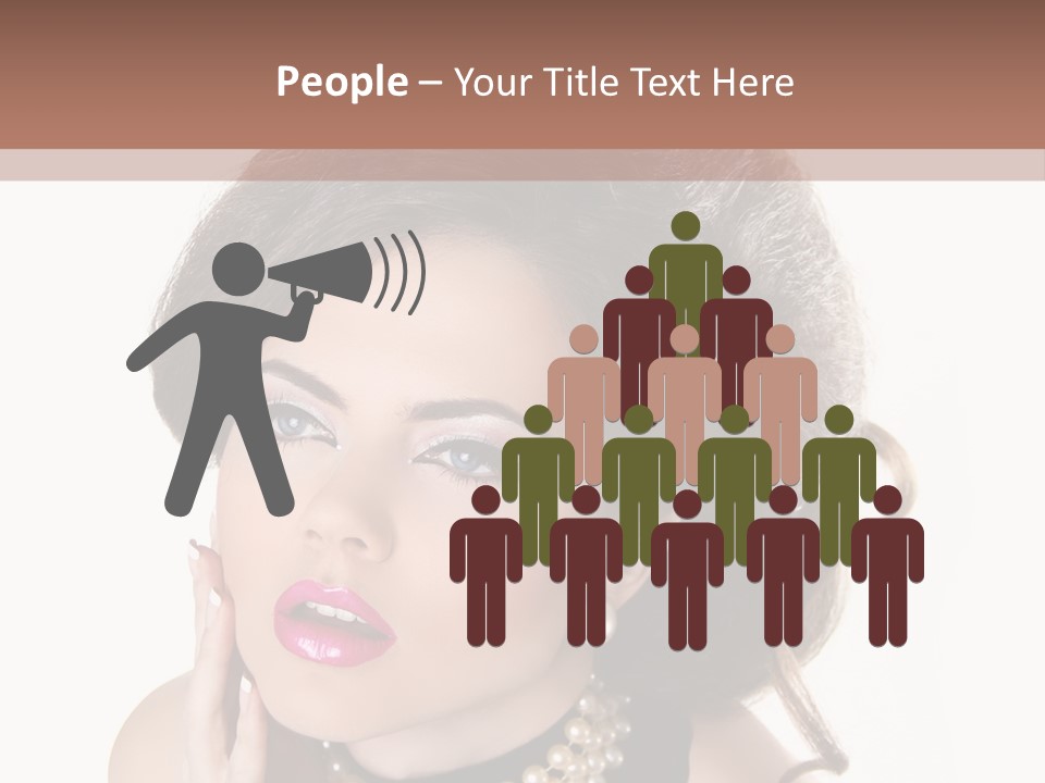 Model Hair Lipstick PowerPoint Template