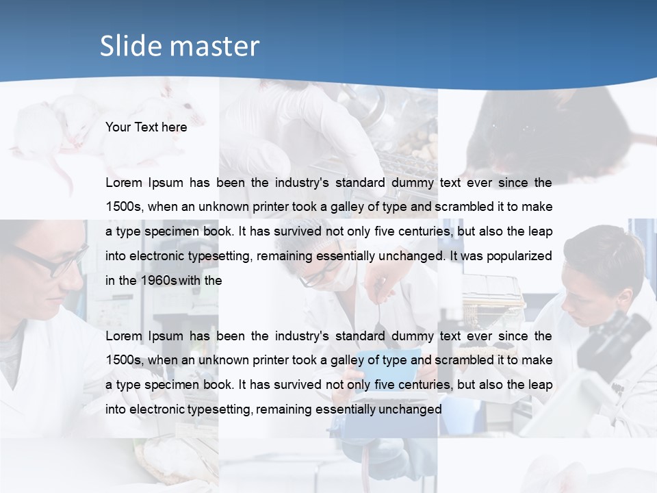 Injection Black Glasses PowerPoint Template