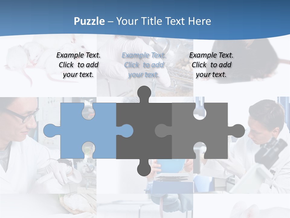 Injection Black Glasses PowerPoint Template