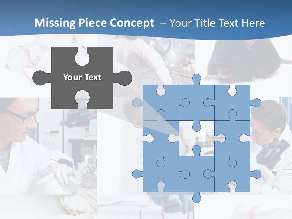 Injection Black Glasses PowerPoint Template