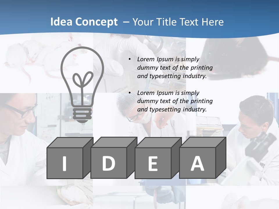 Injection Black Glasses PowerPoint Template