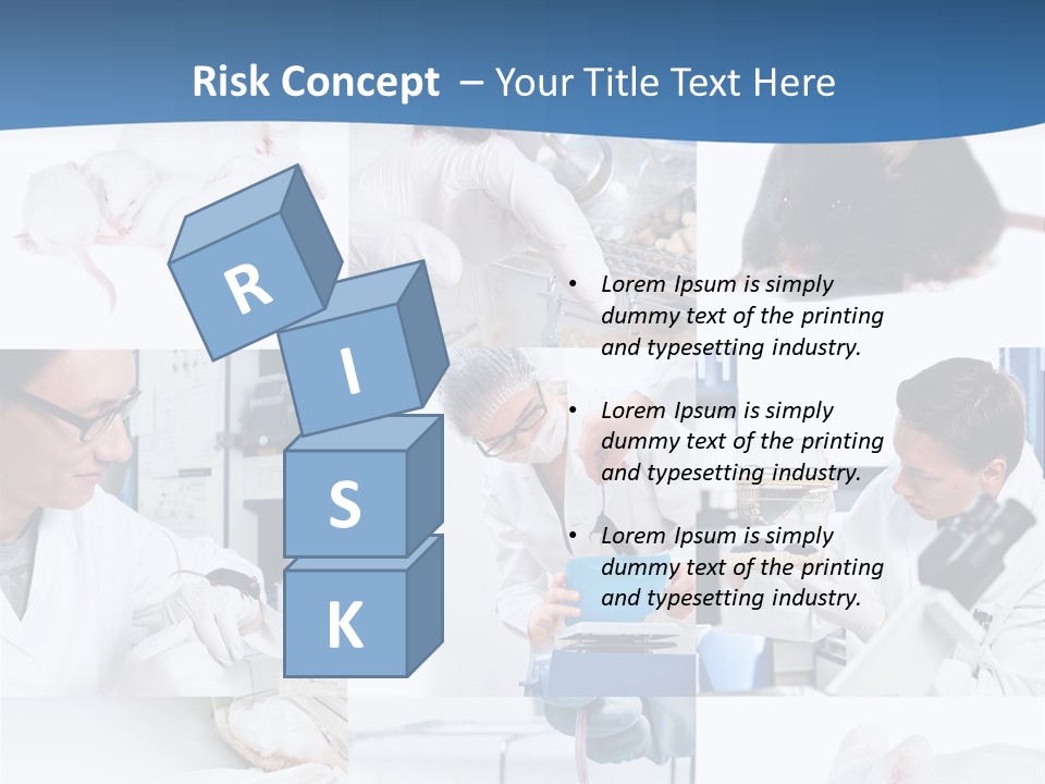 Injection Black Glasses PowerPoint Template