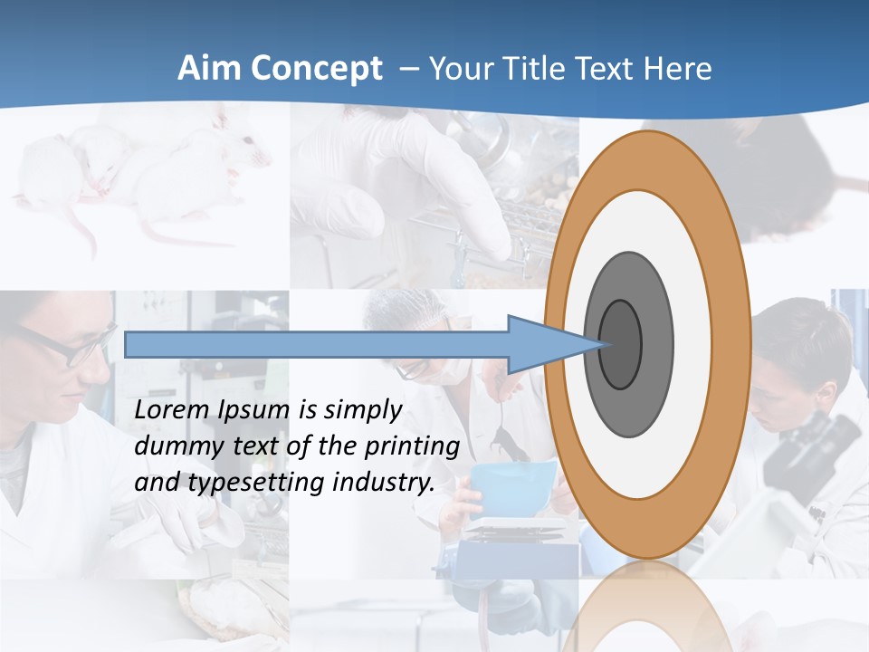 Injection Black Glasses PowerPoint Template