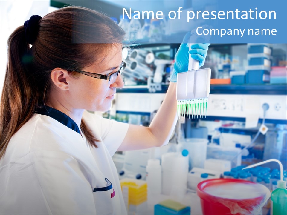 European Technical Assistant Chemist PowerPoint Template