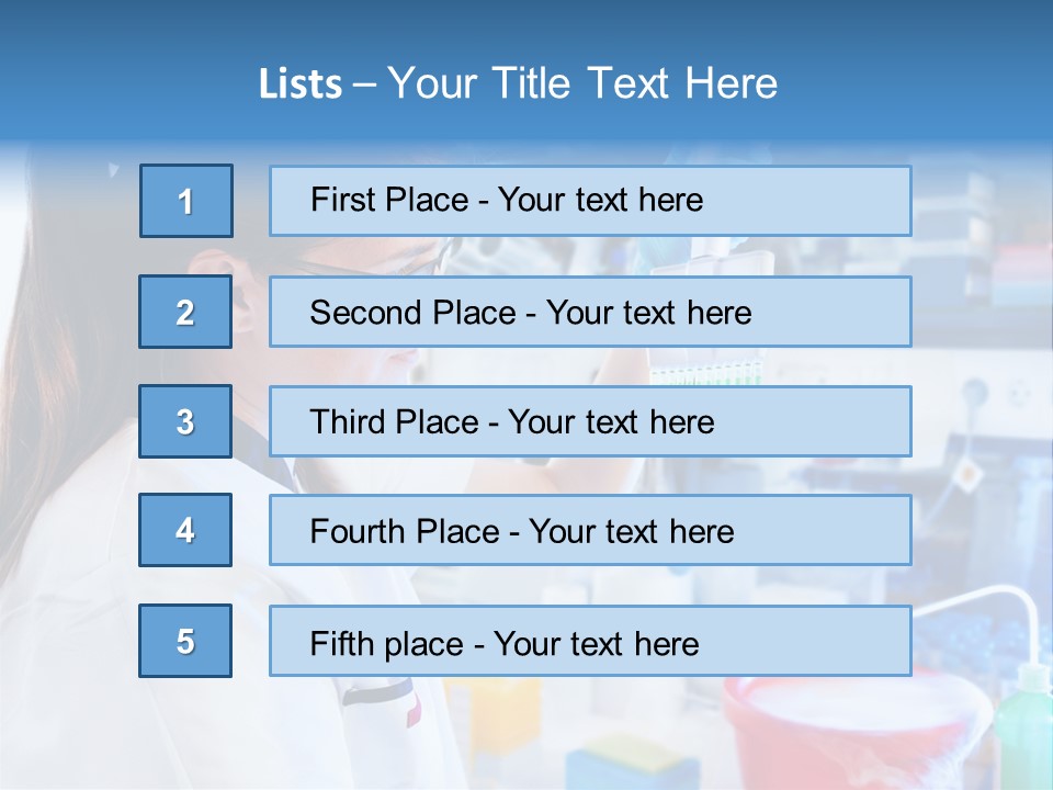 European Technical Assistant Chemist PowerPoint Template