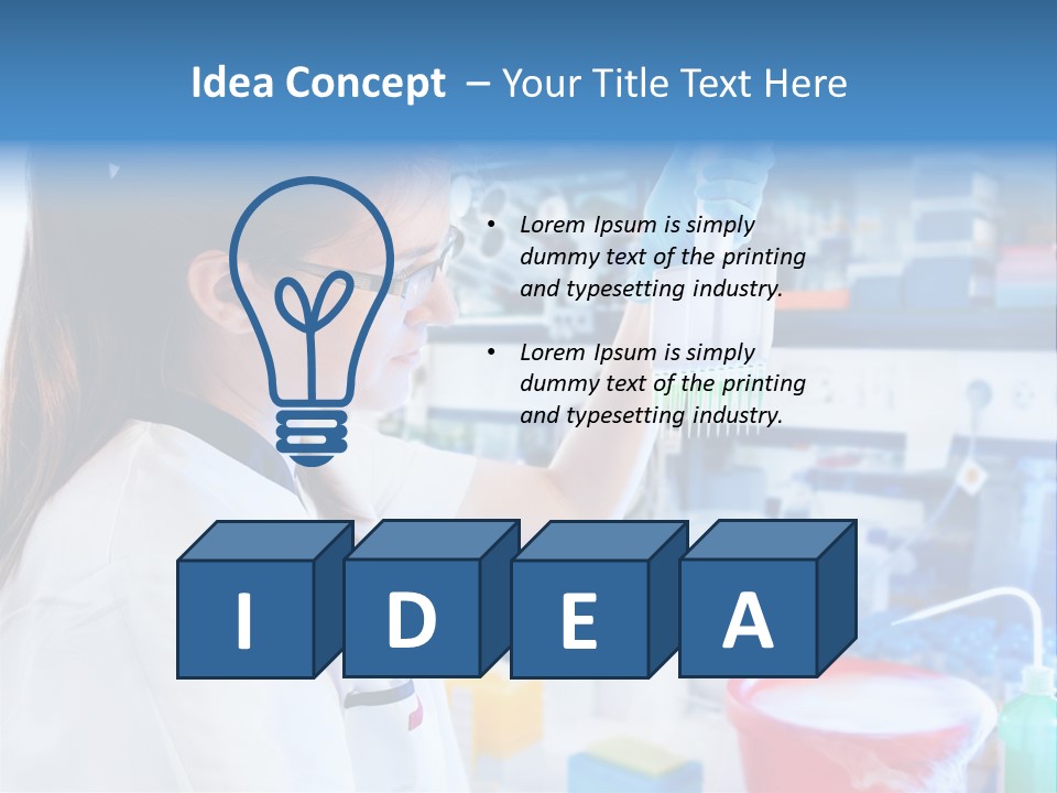European Technical Assistant Chemist PowerPoint Template