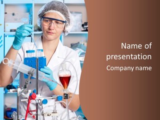 Medicine Researcher Test PowerPoint Template