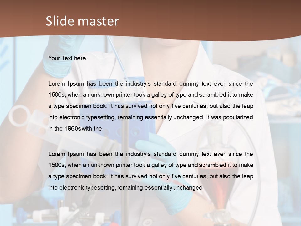 Medicine Researcher Test PowerPoint Template