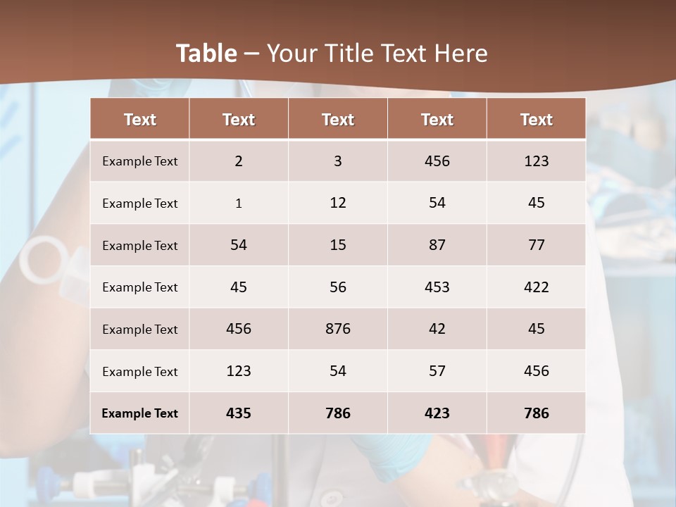 Medicine Researcher Test PowerPoint Template