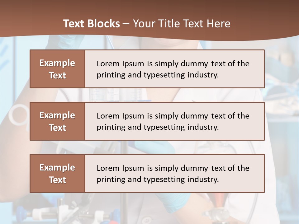 Medicine Researcher Test PowerPoint Template