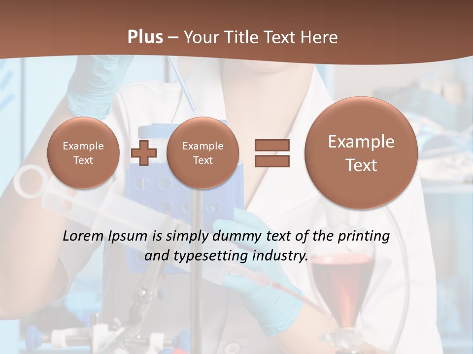Medicine Researcher Test PowerPoint Template