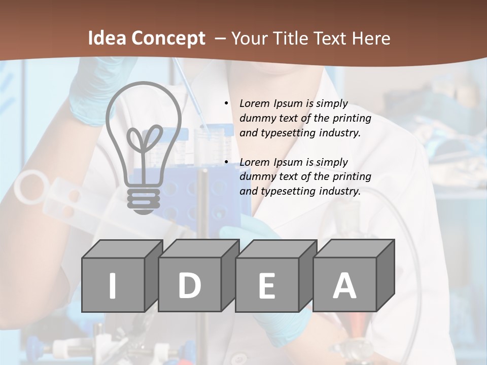 Medicine Researcher Test PowerPoint Template