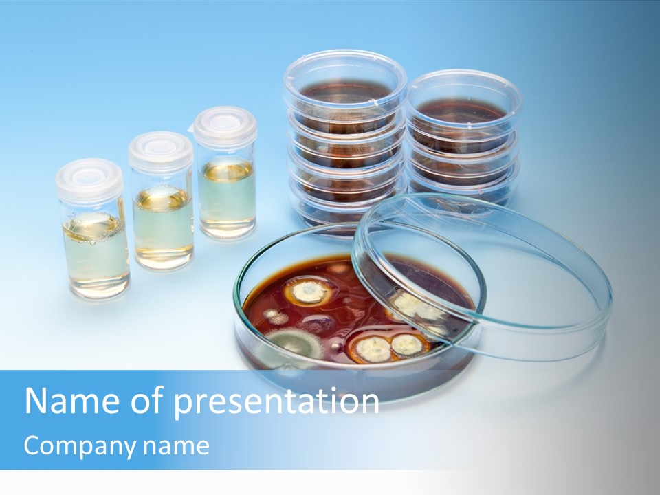 Health Brown Bacteria PowerPoint Template