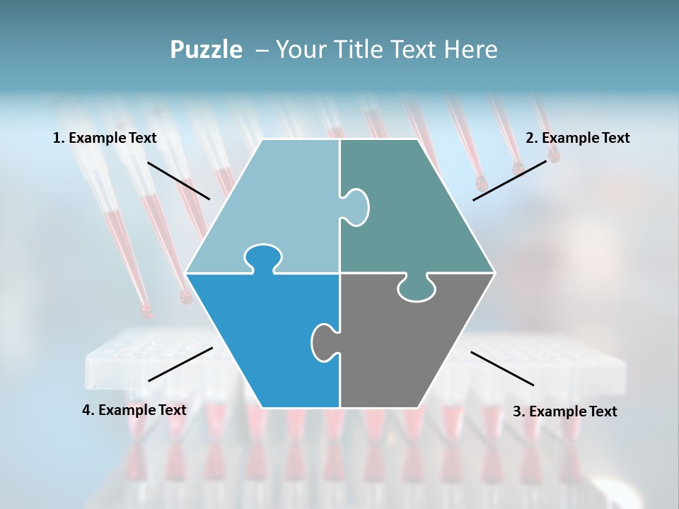 Pipette Tips Genetic Modified PowerPoint Template