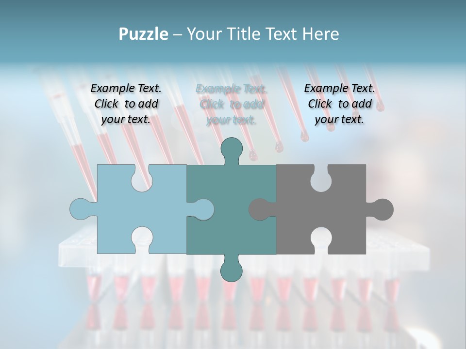 Pipette Tips Genetic Modified PowerPoint Template