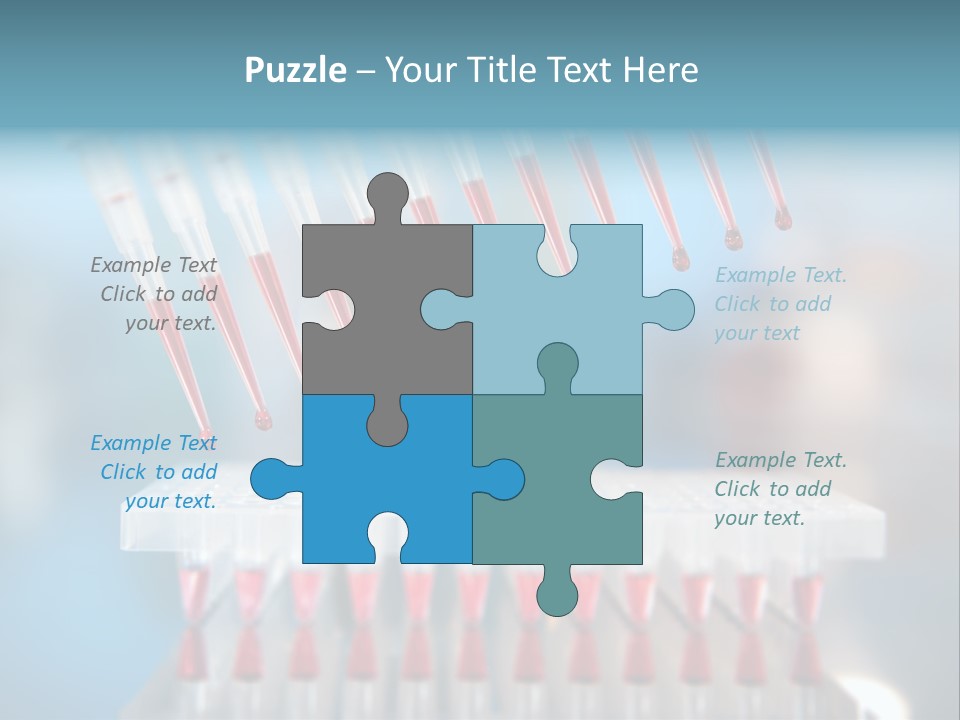 Pipette Tips Genetic Modified PowerPoint Template