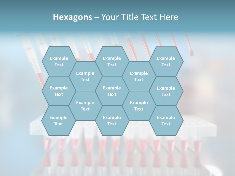 Pipette Tips Genetic Modified PowerPoint Template