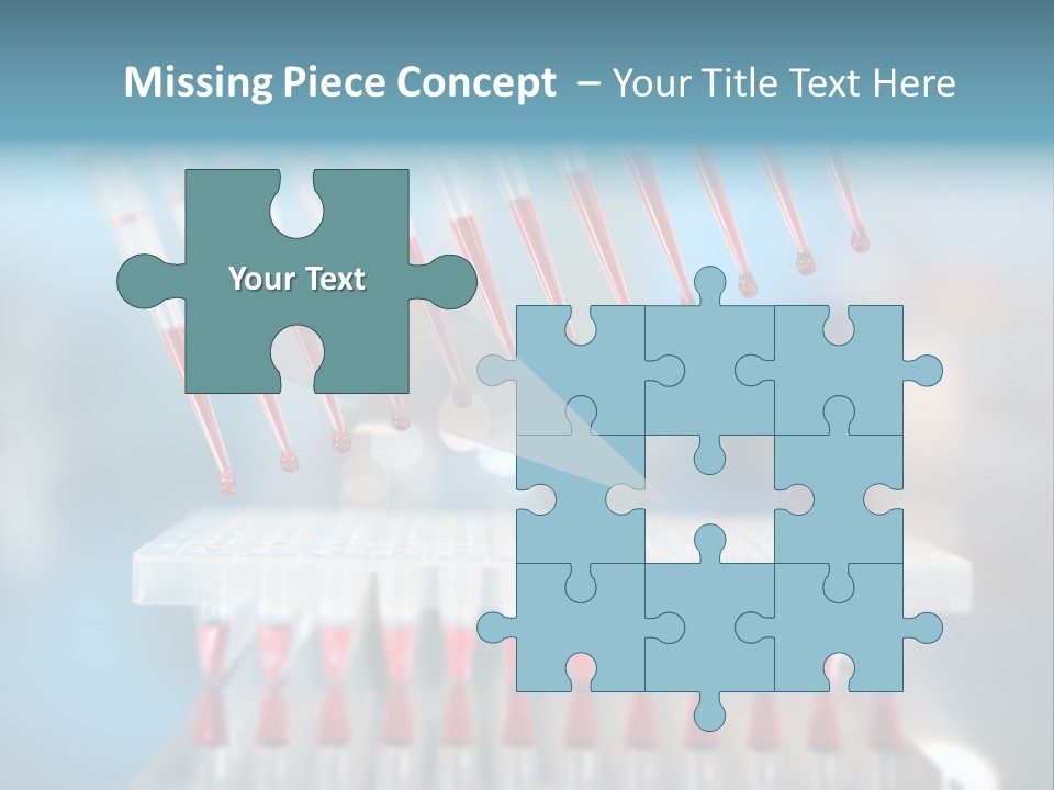 Pipette Tips Genetic Modified PowerPoint Template