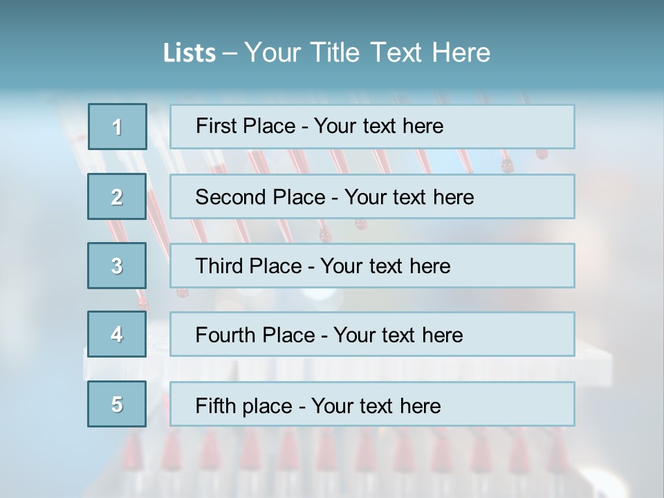 Pipette Tips Genetic Modified PowerPoint Template